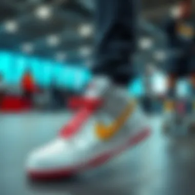 Engaging Diverse Sneaker Enthusiasts Diverse sneaker enthusiasts engaging with Nike Dunk offerings