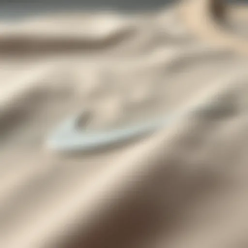 Close-up of the fabric texture of the Nike Essential Sweatshirt