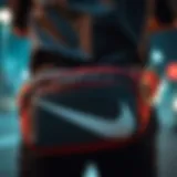 Stylish close-up of the Nike Hip Pack Large showcasing its sleek design