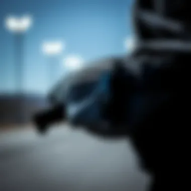 Detailed view of the material and construction of the Nike Hip Pack Large