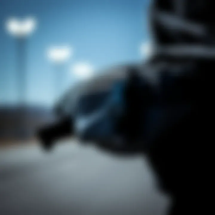 Detailed view of the material and construction of the Nike Hip Pack Large