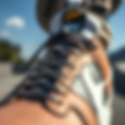 Design Features of Nike SB 58 Close-up view of the Nike SB 58 showcasing its unique design features