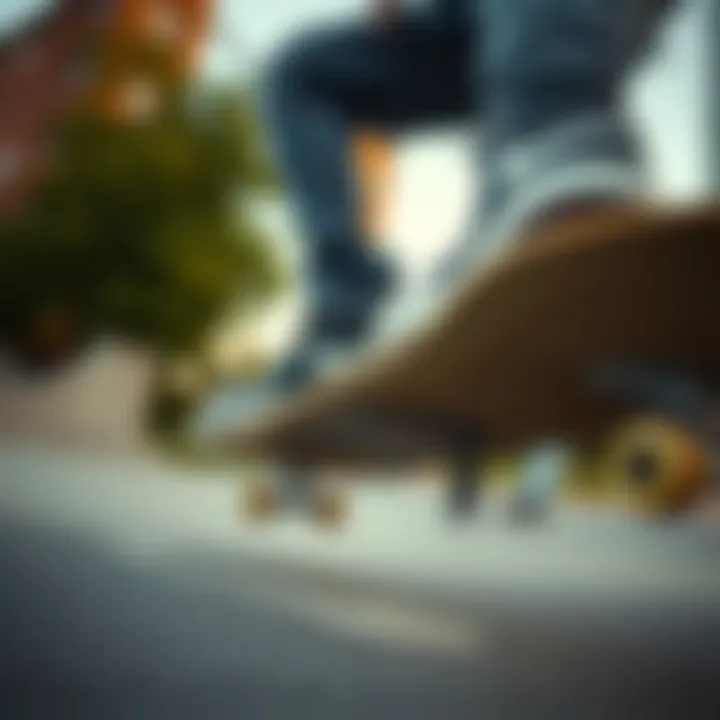 A skateboarder performing tricks wearing Nike SB shoes