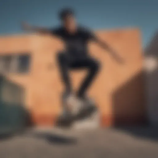 Nyjah Huston executing a gravity-defying trick