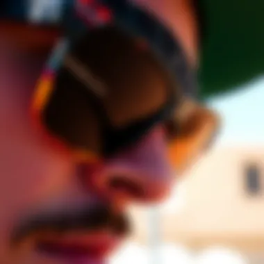 Close-up on the Oakley Holbrook frame detailing