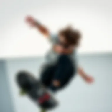 A skateboarder wearing Oakley Holbrook sunglasses while performing a trick