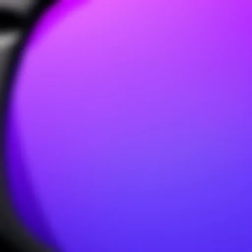 Close-up view of Oakley Violet Prizm lens technology showcasing its surface and tint.