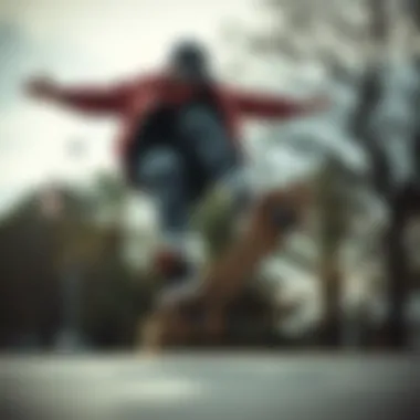 Skater in Action with Oncloud Slip-Ons Skater performing tricks while wearing Oncloud slip-ons