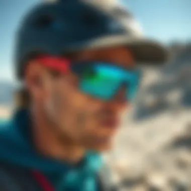 Outdoor Activity Enhanced by Prizm Polarized Sunglasses Outdoor enthusiast using Prizm polarized sunglasses in bright sunlight