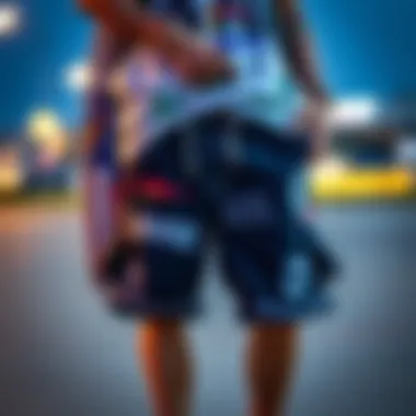 Sustainable fashion elements incorporated into oversized shorts design