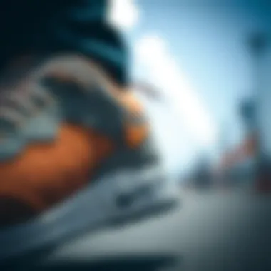 Performance Features of Nike Retro GTS Close-up of performance features in Nike Retro GTS shoe