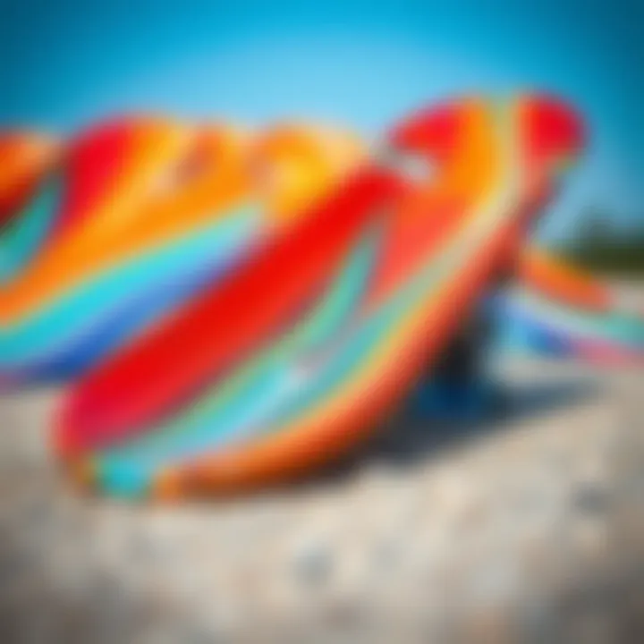 An artistically designed rip and dip slide showcasing vibrant colors and unique patterns