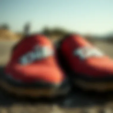 Material Properties of Rip and Dip Slippers Close-up of rip and dip slippers highlighting the material used