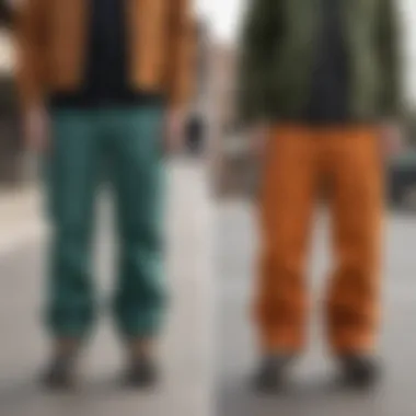 Comparison of various Carhartt pant styles