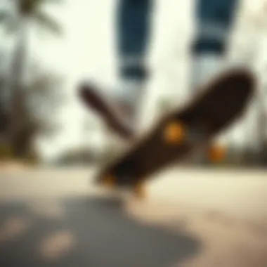 Skateboarder performing trick while wearing silver Converse