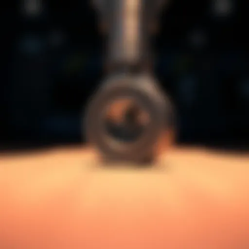 Detailed view of skateboard bearing spacers showcasing their structure