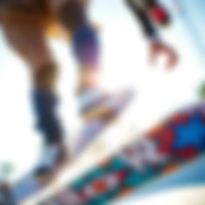 Enhanced Performance in Bright Conditions with Oakley Violet Prizm Skateboarder using Oakley Violet Prizm lenses while performing tricks in bright sunlight.