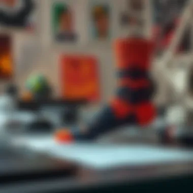 A pair of Stance office socks on a desk, symbolizing productivity