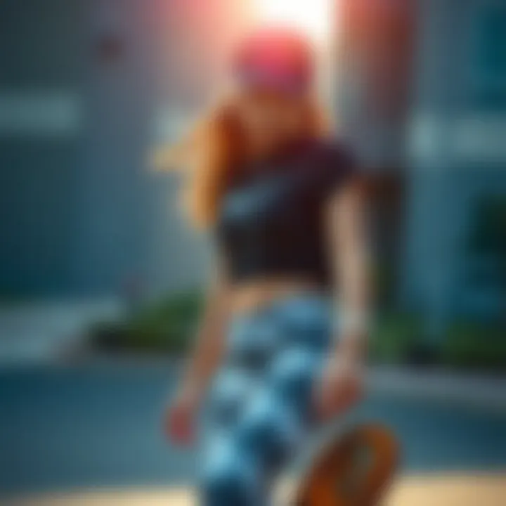 Styling the Black Nike Crop Top for Skate Fashion Outfit ideas featuring the black Nike crop top paired with skate accessories