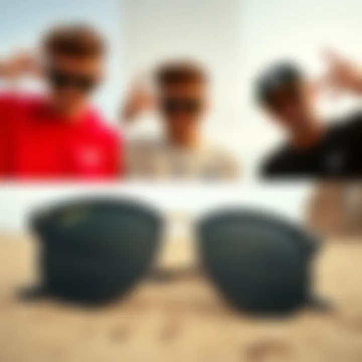 Versatility of All Black Ray-Bans Across Settings Collection of all black Ray-Bans in various settings