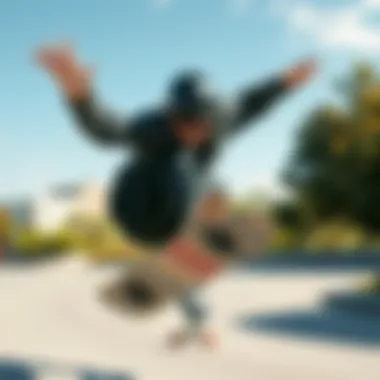 All Black Ray-Bans in Action Skateboarder performing tricks with all black Ray-Bans