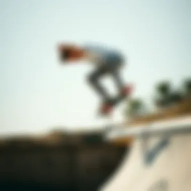 Defying Gravity: The Anti-Hero in Action A skateboarder defying gravity mid-trick, embodying the spirit of rebellion.