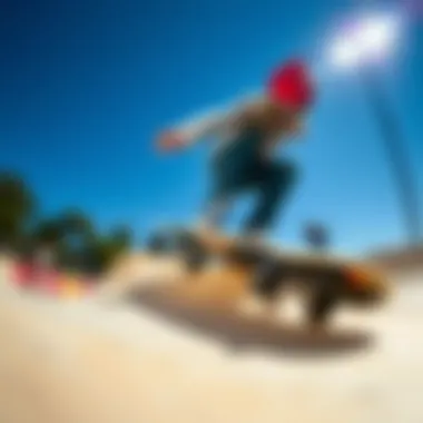 Executing Advanced Fingerboarding Tricks A close-up of a fingerboard performing a trick on a custom ramp