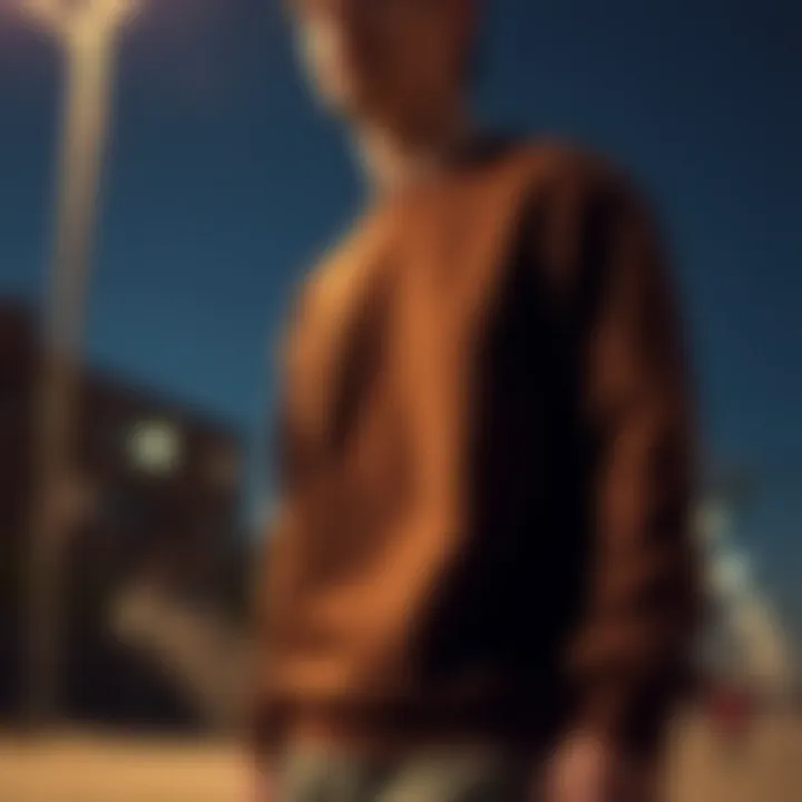 Notable The Brown Crew Neck Sweatshirt: An Examination of Its Fabric, Functionality, and Influence in Skate Culture