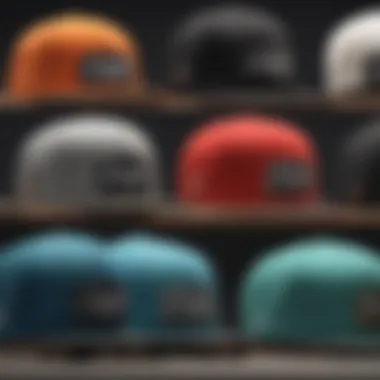 Historical timeline of snapback hat styles influencing skate culture.