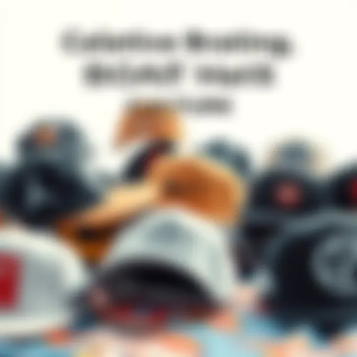 A collage of iconic brands known for their skateboard hats