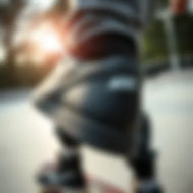 The iconic Nike Swoosh Black logo showcased prominently in a skatepark setting.