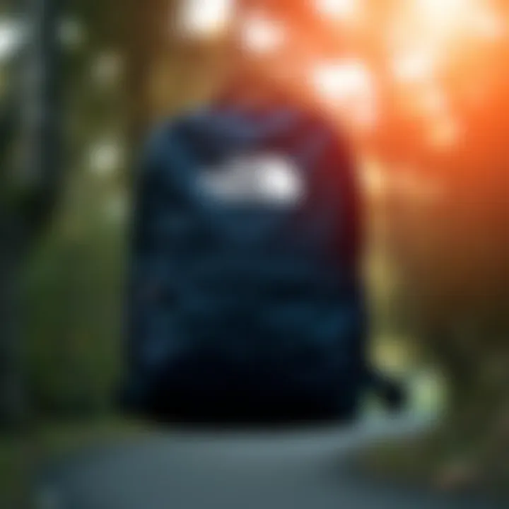 Sleek design showcasing the North Face Black Backpack