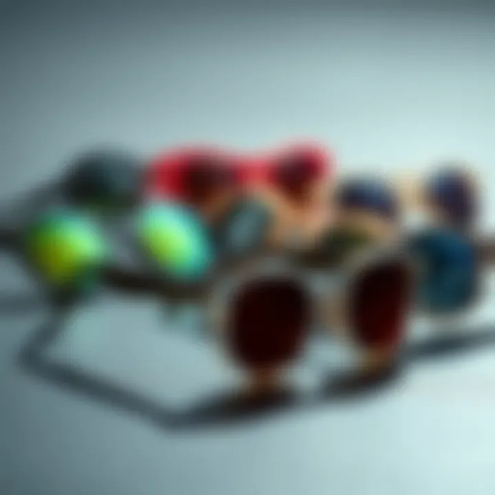 Variety of micro sunglasses designs displayed
