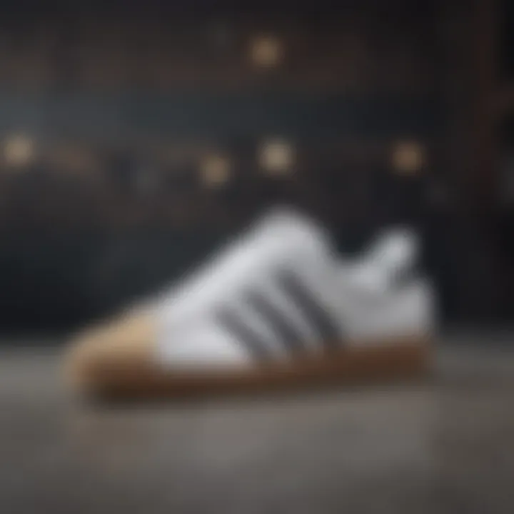 collection of adidas Superstar skate shoes