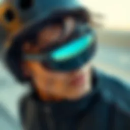 Sleek Polaroid wrap around sunglasses with a modern design