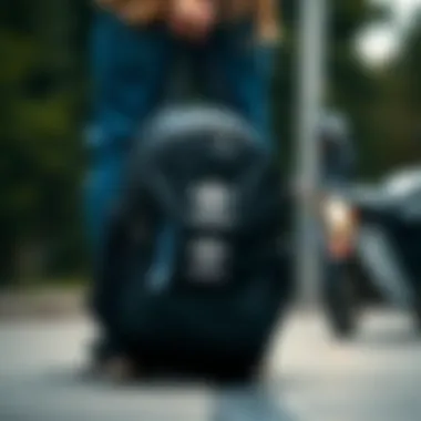 Mini black Adidas backpack as a trendy fashion accessory