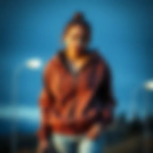 Cozy mom zip up hoodie styled for a casual day out