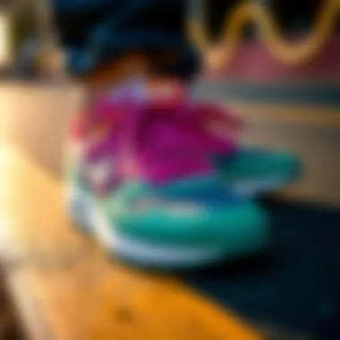 Sleek design of Tilly's Nike shoes showcasing vibrant colors