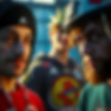 Diverse Character Customization Features Close-up of character customization options in the game