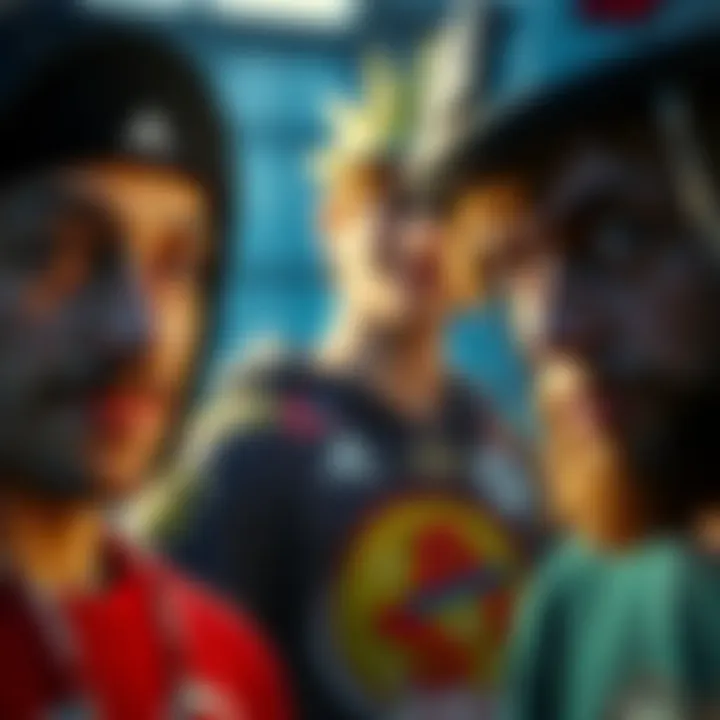 Diverse Character Customization Features Close-up of character customization options in the game