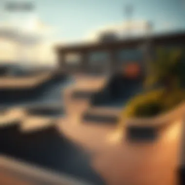 The Iconic Skatepark Experience Iconic skatepark featuring ramps and obstacles from the game