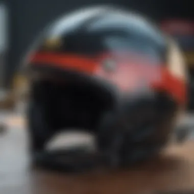 Close-up of the safety features of the Triple Eight helmet