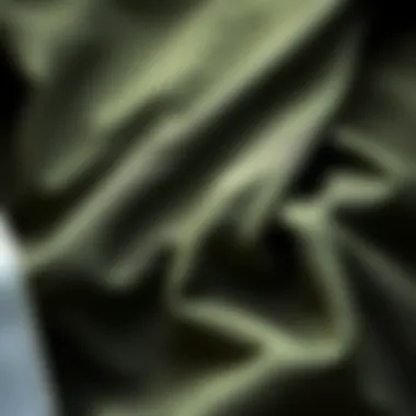 Close-up of the fabric and details of Tripp pants, emphasizing quality