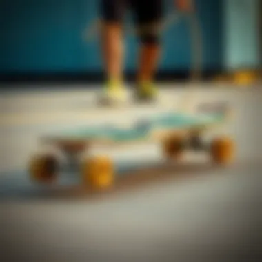 A beautifully customized Arbor skateboard cruiser with unique graphics