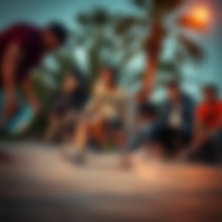 Community Dynamics Shaped by Dragon Alliance A vibrant community of skaters united under the Dragon Alliance brand