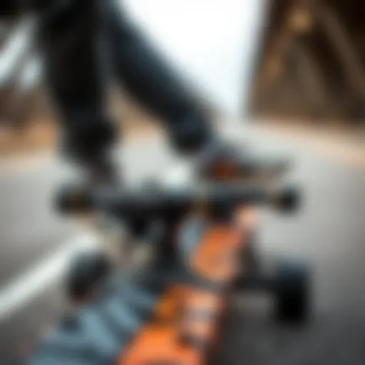 A close-up view of Dragon Alliance skate gear showcasing its innovative designs