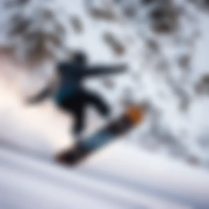 Dynamic freeride longboarding descent showcasing skill and control