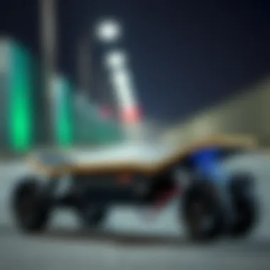 Stylish Juiced electric skateboard showcasing its sleek design