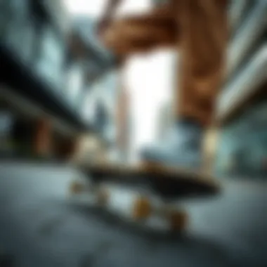 Skateboarder performing tricks wearing Vans ComfyCush shoes in an urban setting