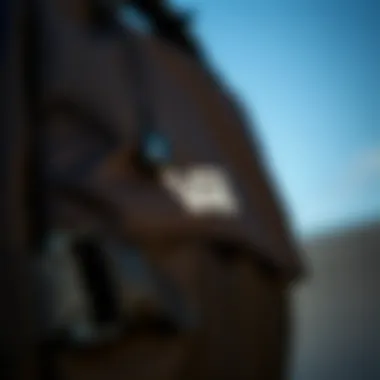 Functional Features of the Vans Laptop Bag Close-up of features of a Vans laptop bag emphasizing functionality